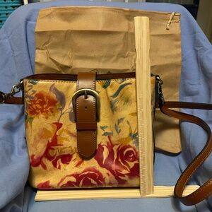 Patricia Nash Multicolor Floral Handbag /Crossbody Bag